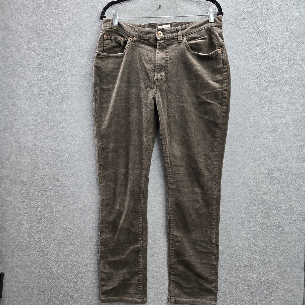 Taylor Stitch Men Pants 32 SLIM Brown Chino Corduroy Organic Cotton 29" Inseam